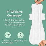 Rael Organic Cotton Cover Sanitary Towels Heavy Overnight Extra Long view 4