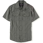 Ecko Unltd. Mens Roberts Ss Woven Button Up Shirt