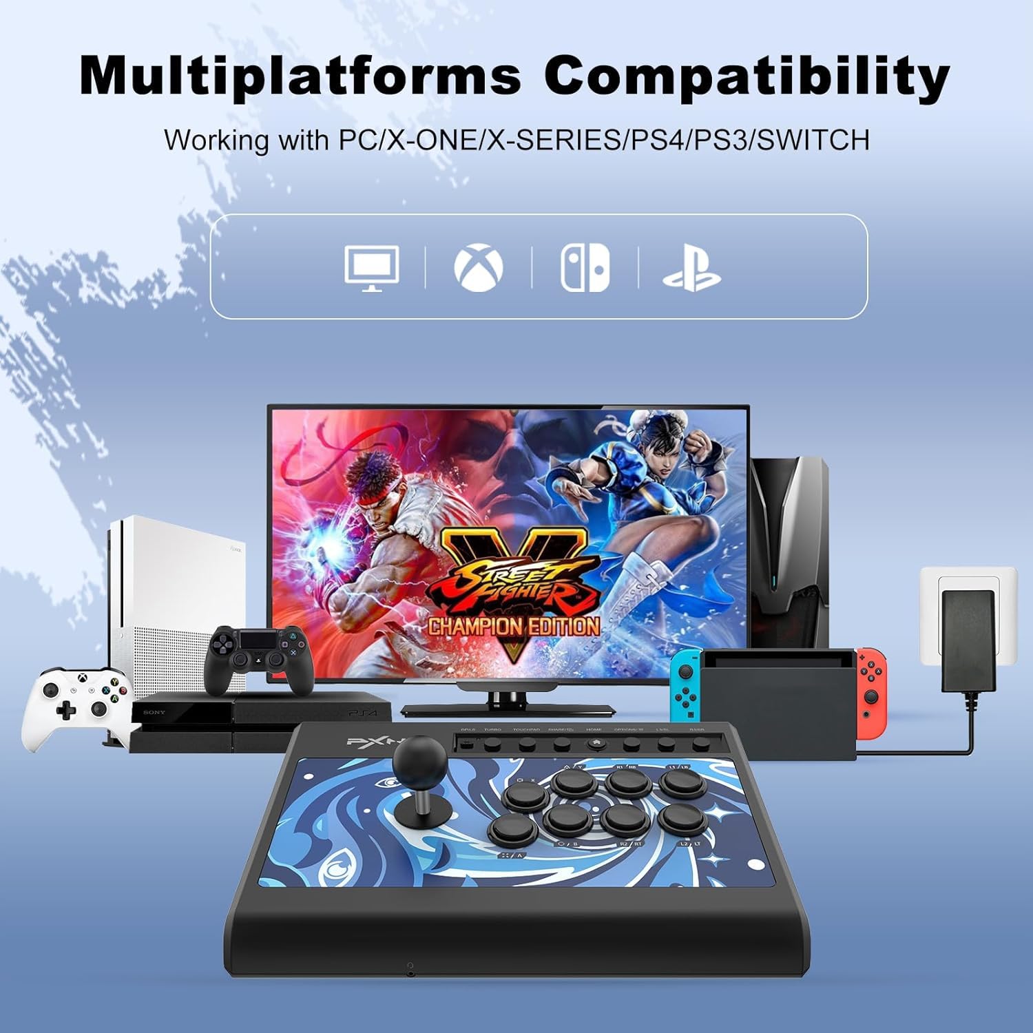 Mua PXN Arcade Stick, 008 Fight Stick Game Controller Joystick Green ...