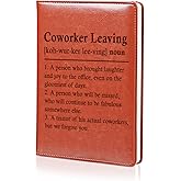LBWCER Coworker Leaving Gifts for Women Men,Coworker Leather Journal Notebook,New Job Gifts,Coworker Birthday Gift (Coworker Leaving)
