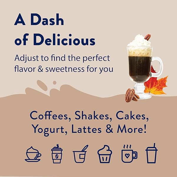 JORDAN’S SKINNY SYRUPS SUGAR FREE COFFEE SYRUP, MAPLE BOURBON PECAN FLAVOR DRINK MIX, ZERO CALORIE FLAVORING FOR CHAI LATTE, PROTEIN SHAKE, FOOD AND MORE, KETO FRIENDLY, 25.4 FL OZ, 1 PACK