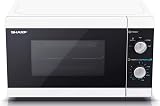Sharp YC-MS01U-W 20L 800W Microwave with Defrost 5 Power Levels White view 3