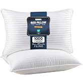 Utopia Bedding Bed Pillows for Sleeping Queen Size (White), Set of 2, Down Alternative Pillow for Sleeping, Cooling Hotel Qua