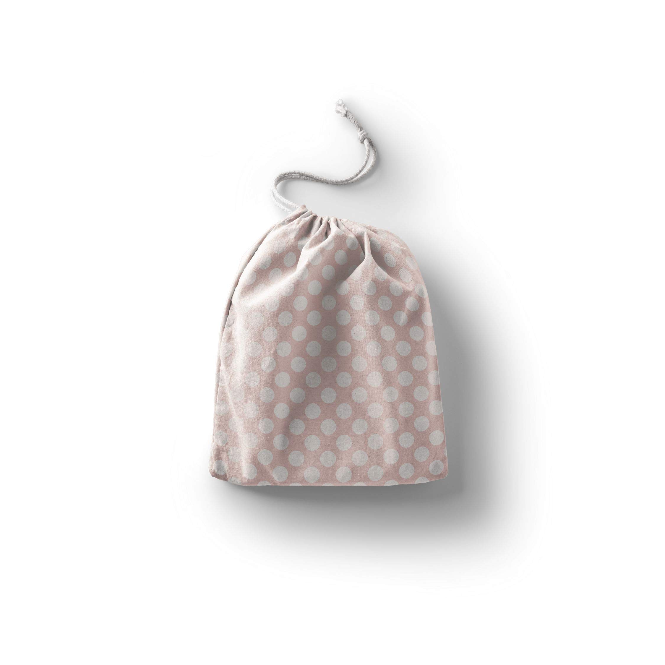 Bonamaison Printed Cotton Produce Bag with Drawstring, Reusable Grocery Bag, Biodegradable Eco-Friendly Bags, Travel Pouch, Sachet Bags, Shopping Bag, Eco Friendly, Foldable, Size: 30x40 Cm