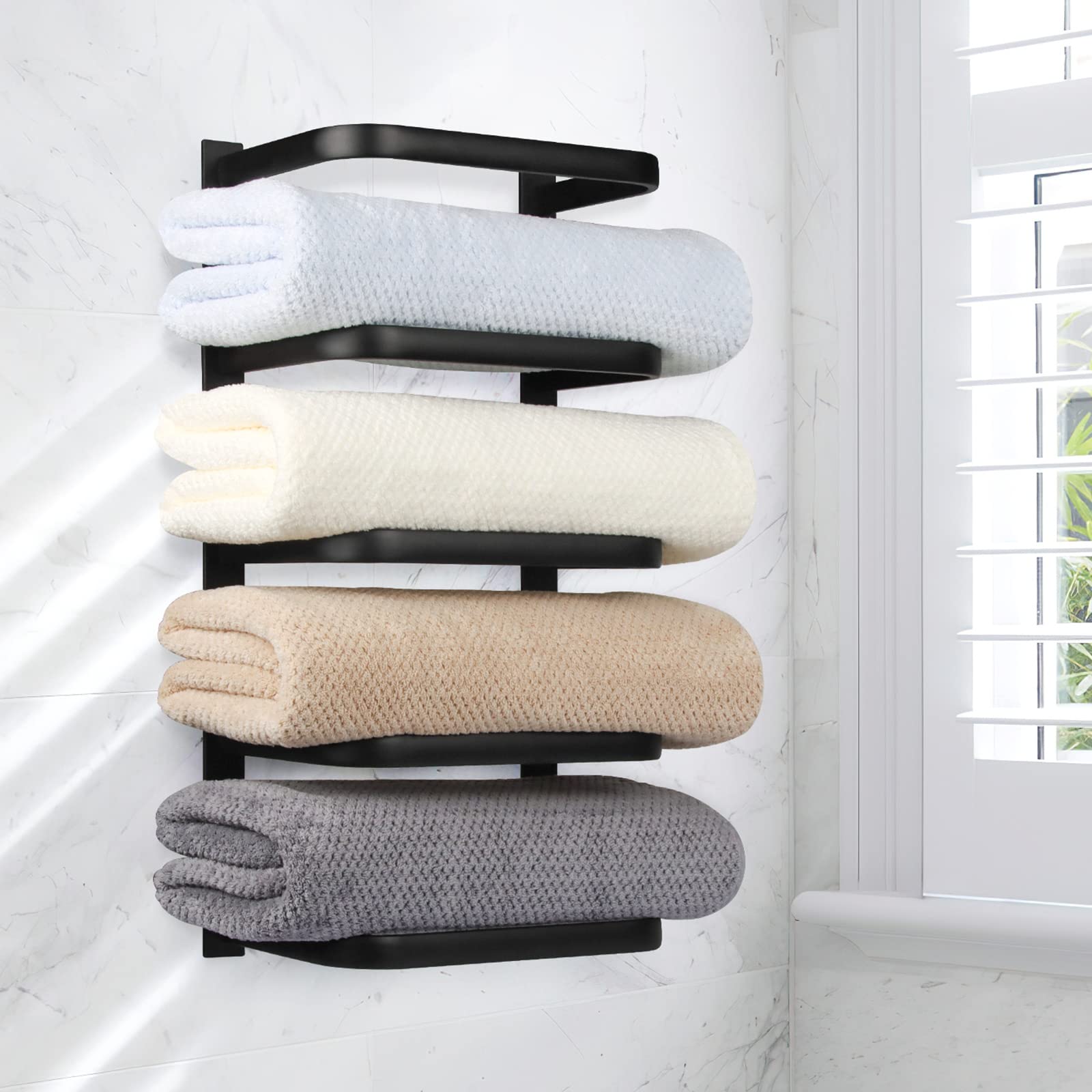 Door Towel Shelf Towel Hooks Towel Rail Above Toilet Towel Racks For  Bathroom Wall Mounted, Bath Towel Holder, Bathroom