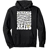 Aries Zodiac Sign Groovy Aries Birthday Aries Astrology Pullover Hoodie