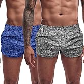 Agilelin Men's Running Shorts 3 Inch with Pockets Athletics Casual Shorts Quick Dry Bobybuilding