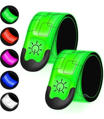 4 Brassards LED Rechargeables – Éclairage De Sécurité Pour Course, Vélo, Marche Nocturne