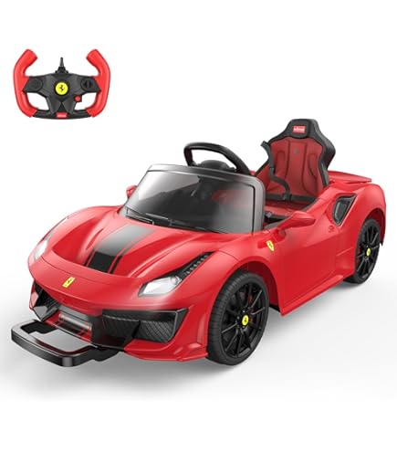 Amazon.com: DIKEP 12V Kids Electric Ride On Car, Licensed Ferrari