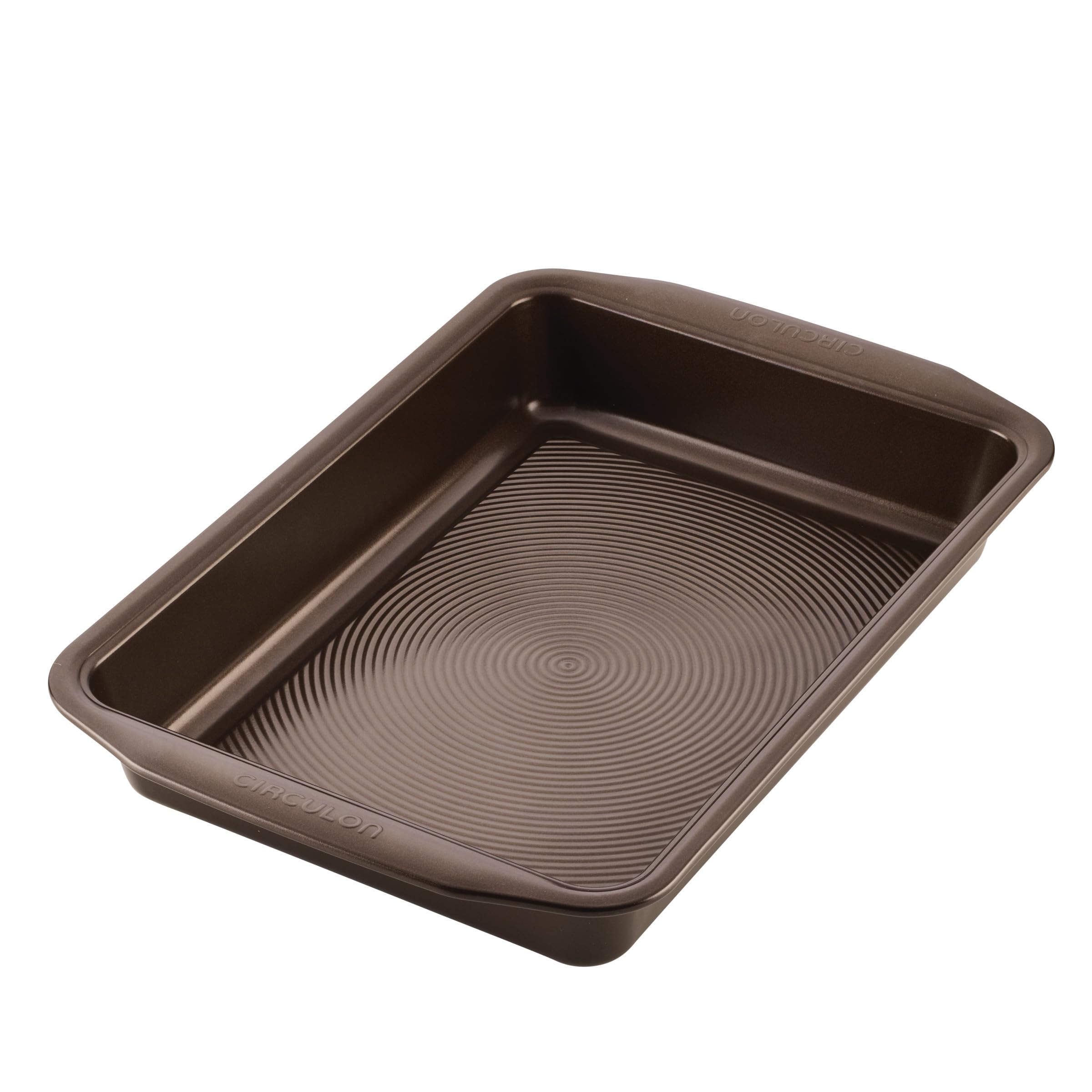 Photo 1 of ***(HEAVILY USED/ MINOR DAMAGE)***Circulon Symmetry Nonstick Rectangular Cake Pan - Chocolate - 9" x 13"