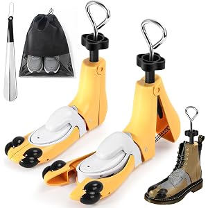 gzmwj Shoe Stretcher for Men, 2 Pack Boot Stretcher for Men Women, Adjustable Shoe Widener Stretcher for Length Width Height