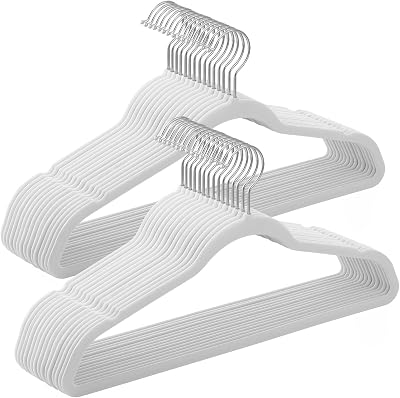 SONGMICS Velvet Hangers Set of 30 41.5 cm 5 kg Each 360° Swivel