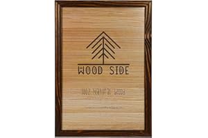 Rustic Wooden Poster Picture Frame 20x30 - Natural Solid Eco Distressed Wood for Wall Mounting Photo Frame - Brown Wenge