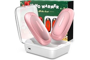 INNOPOWER 3-in-1 Electric Hand Warmers Rechargeable 2 Pack,14000mAh Portable Dual-Sided Handwarmer with Charging Case, 3 Levels Fast Heating Pocket Warmers,Gifts for Men,Women,Raynauds,Hunting Gear
