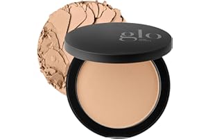 Glo Skin Beauty Pressed Base Powder Foundation Makeup (Honey Light) - Flawless Coverage for a Radiant Natural, Second-Skin Finish