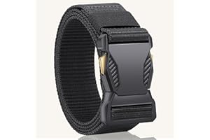 Tactical Nylon Belt for Men, Men Casual Belt for Hiking Rigger Work - Quick Release Outdoor Use