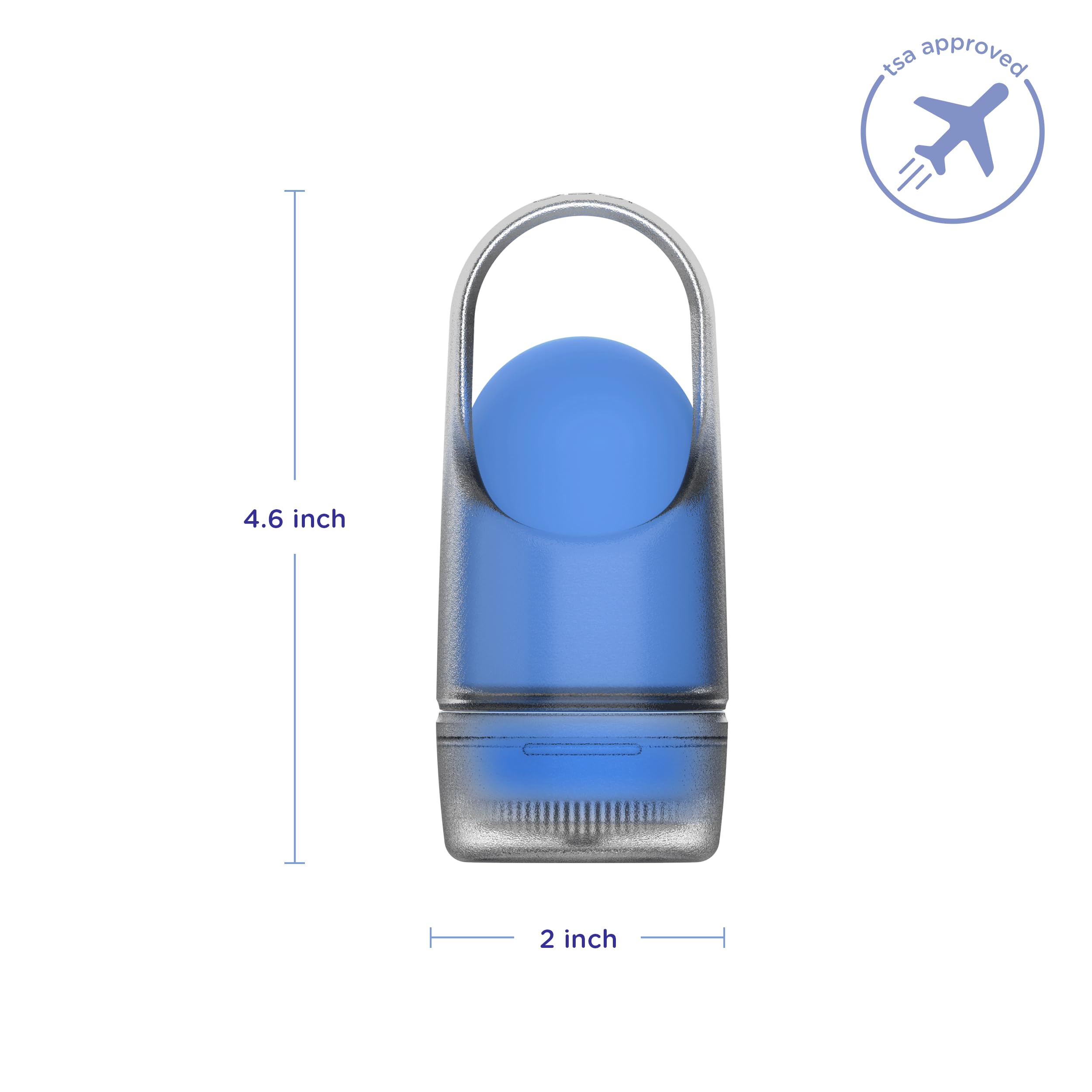 Ubbi Sunsqueeze Sunscreen Applicator, Refillable Roll On, Soft Silicone Bristles for Babies and Toddlers, Easy to Clean, Dishwasher Safe, TSA-Approved, Holds 3.38 Fluid Oz, Blue