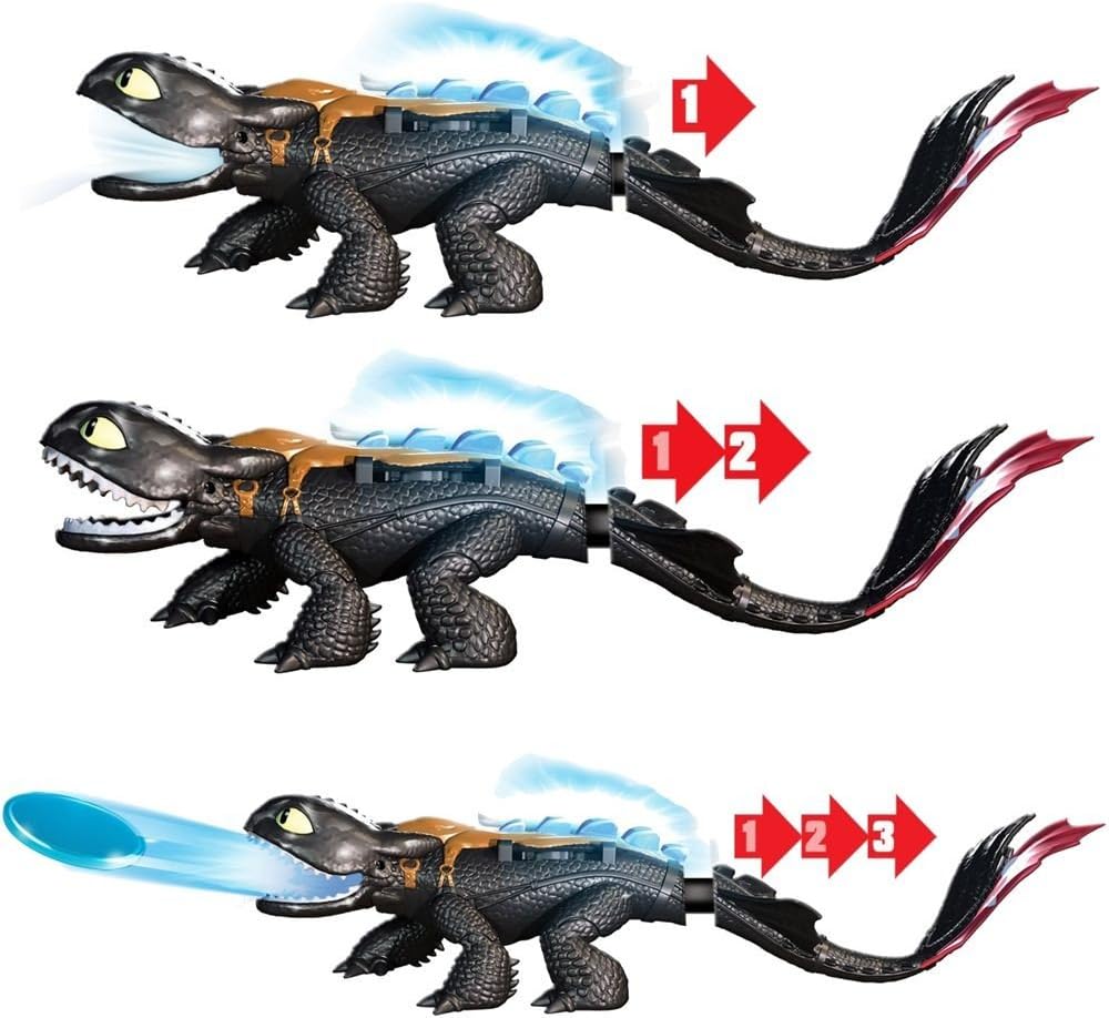 Amazon Es Dragons Accion Juego Dragon Sin Con Bloque De Dientes Funcion 38 Cm Juguetes Y Juegos