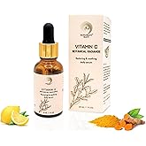 Vitamin C Face Serum - Brightening, Hydrating, Glowing Skin with Hyaluronic Acid, Turmeric, Vitamin E, Green Tea Extract, Ant