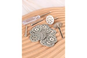 20-Pack 545 Diamond Cutting Wheels Tools, 22mm Blades with 4 Mandrels Screwdriver Rotary Tool Accessories