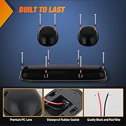 Nilight LED Cab Marker Lights 3 PCS Roof Running