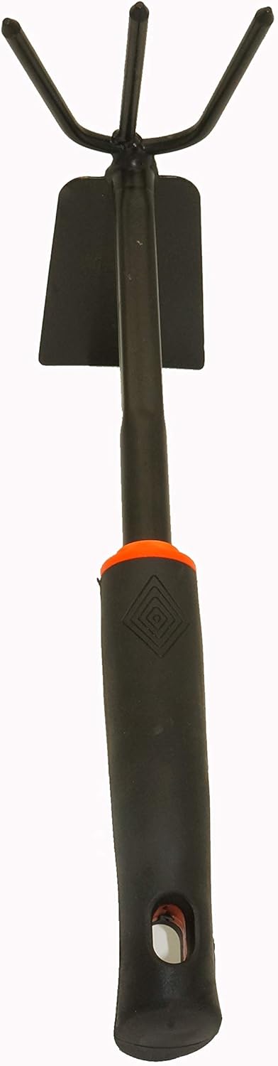 zacheillo Garden Hand Hoe, Stainless Steel Lawn Rake Tools, 2 in 1 Heavy Duty Hoe for Planting Transplanting Weeding Dig Loosening Moving : Garden & Outdoor