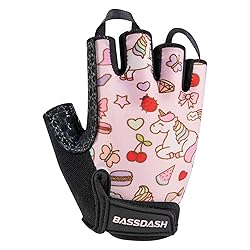 BASSDASH UPF 50+ Kids' Gloves with Padded Grippy