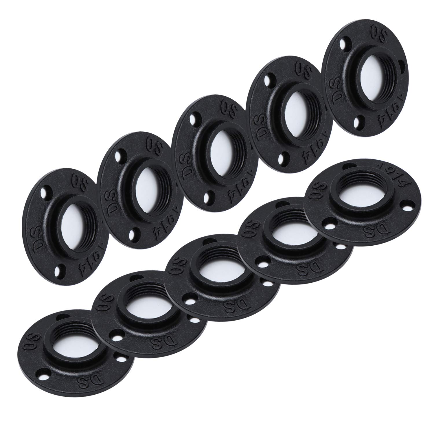 Antirust Black Painted Floor Flange, Home TZH