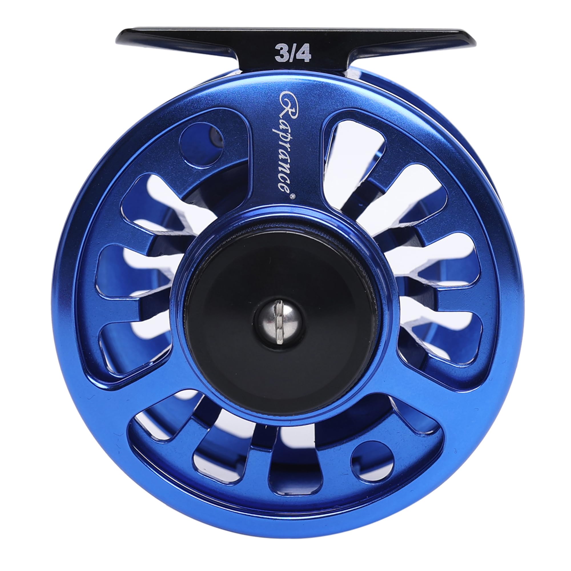 Raprance Fly Fishing Reel,CNC-Machined Aluminum Alloy Fly Reel Large Arbor fly reel, 3/4, 5/6, 7/8 wt in Blue(3/4)