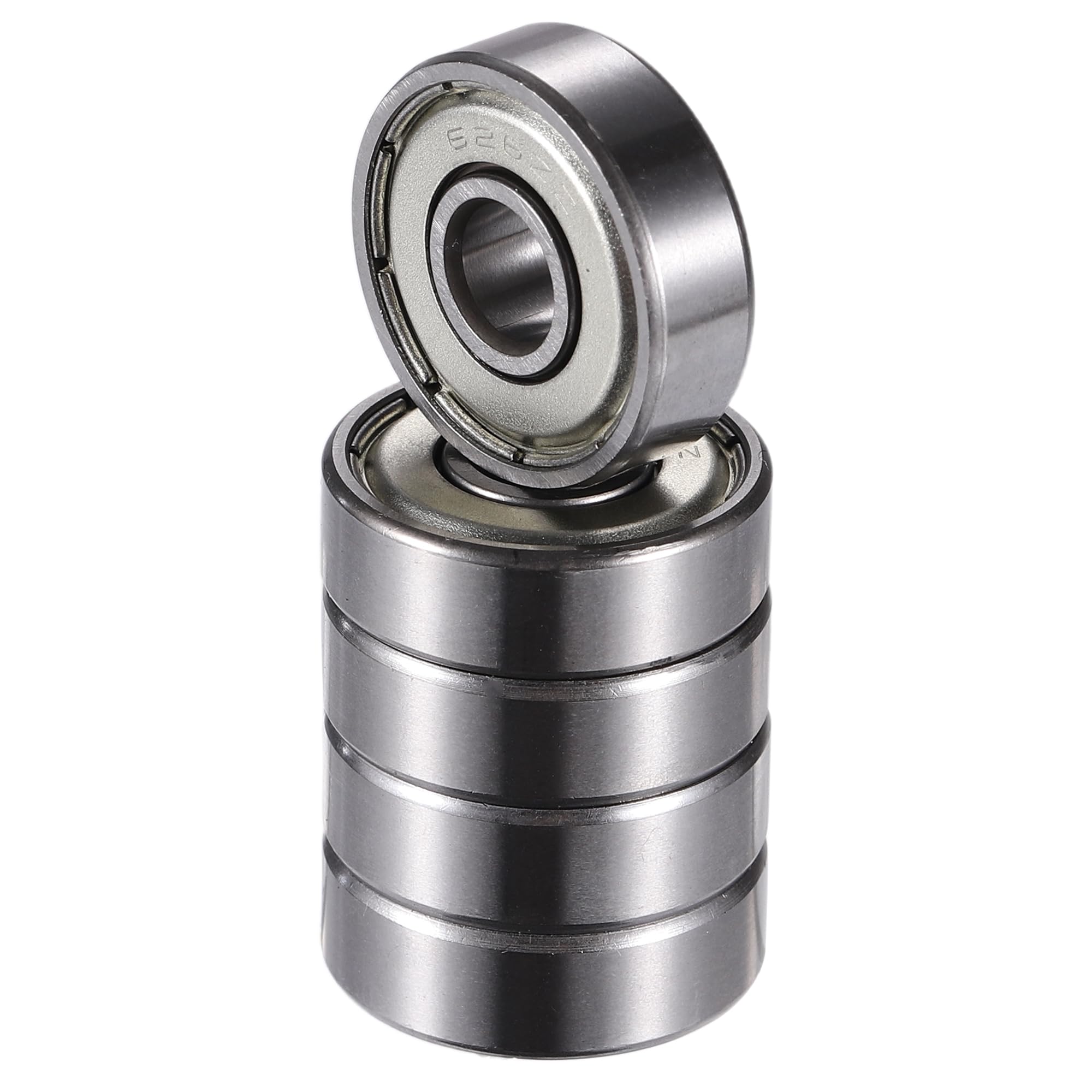 Photo 1 of ACROPIX 626ZZ 6x19x6mm Double Metal Shield Single Row Deep Groove Ball Bearings Silver Tone - Pack of 5