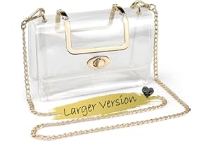 COROMAY Clear Purse for Women, Clear Crossbody Bag, Clear Stadium Purse Handbags