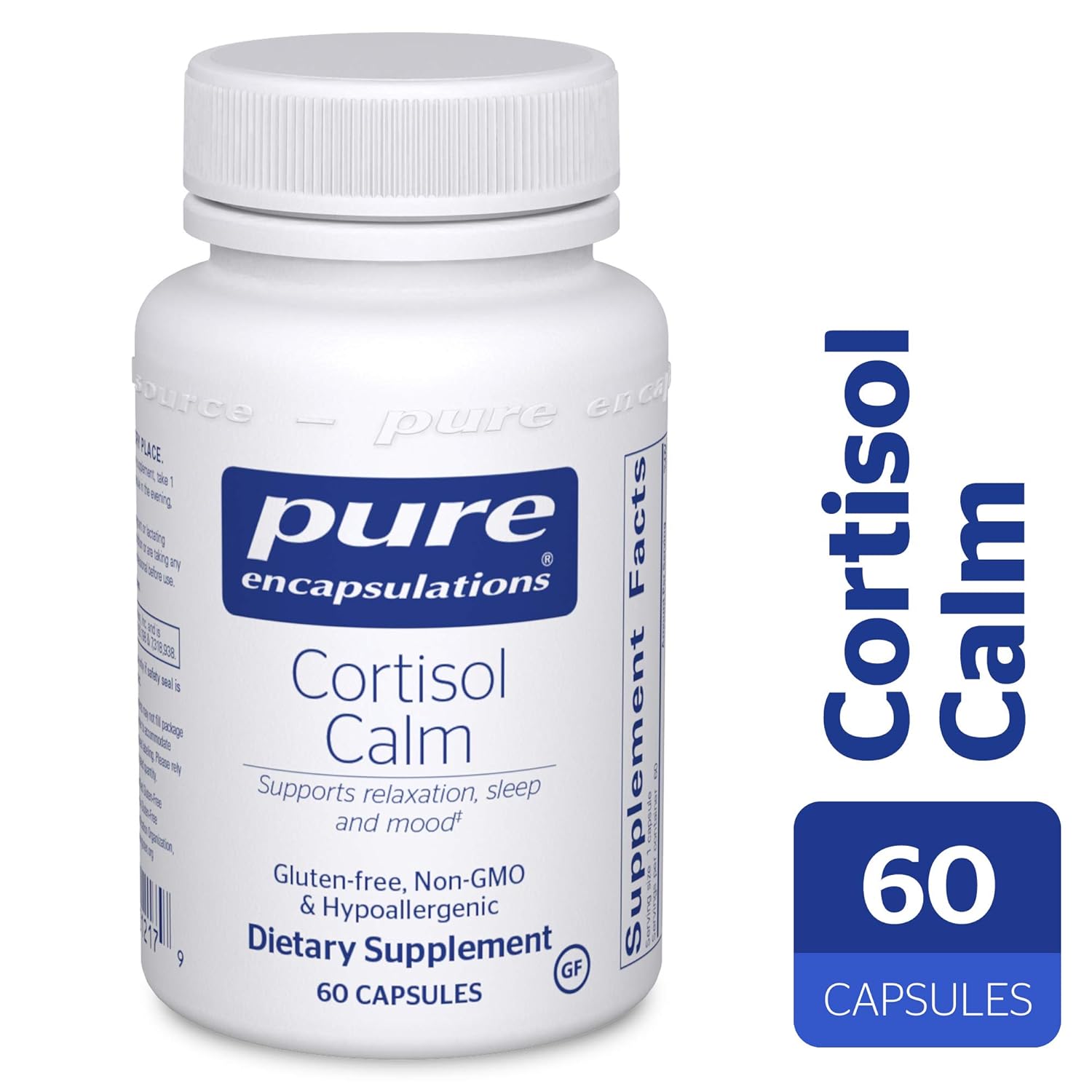 Pure Encapsulations Cortisol Calm Hypoallergenic Supplement to