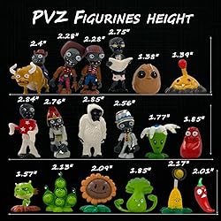 Dyharnsty 18Pcs Plants vs Zombies Toys Set Zombies