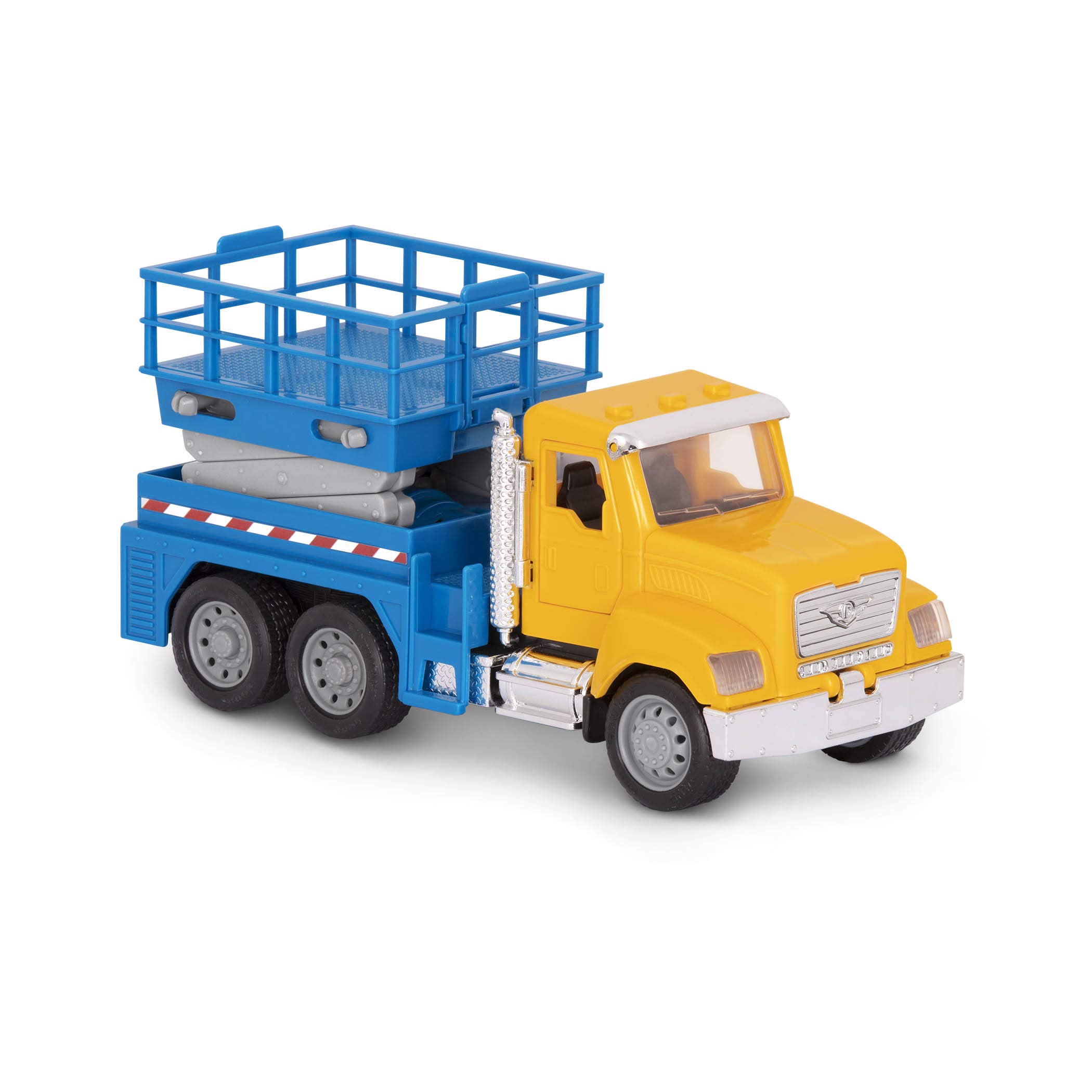 Driven by Battat – 7-Inch Scissor Lift Truck Toy with Lights & Sounds, Movable Parts, Construction Vehicle for Boys & Girls, Durable Design, Realistic Details, 3+ Years Toy for Kids