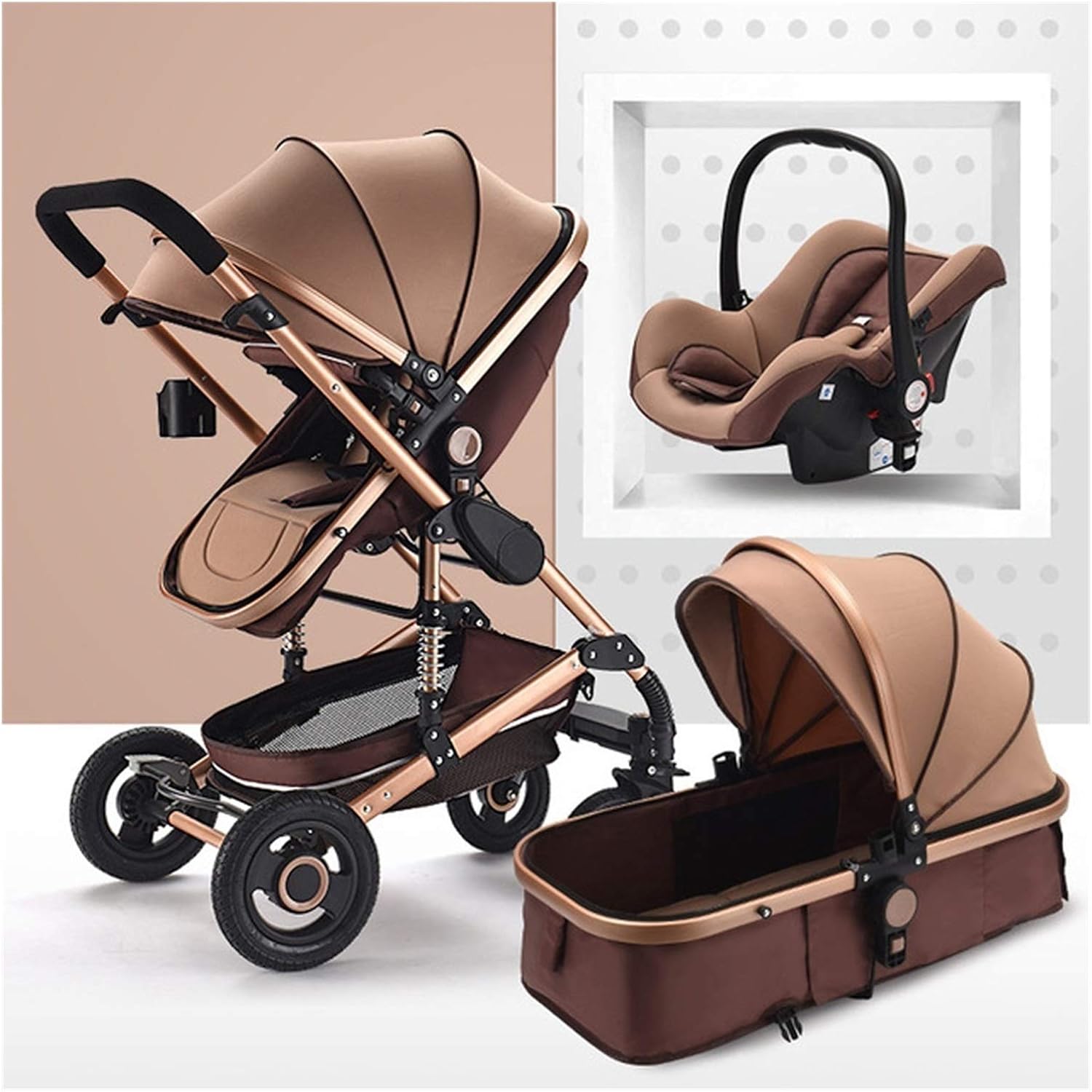 baby stroller 3 in 1 newborn baby carriage