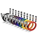 EBXYA XLR Cable 3ft 10 Color Packs- XLR Male to