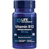 Life Extension Vitamin B12 Methylcobalamin 500mcg - Vitamin B12 Supplement for General Energy and Brain Health - Sugar Free Vegetarian Lozenges Dissolve in Your Mouth - Once Daily - 100 Count