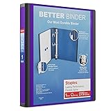 STAPLES 827599 Better 1-Inch D 3-Ring View Binder