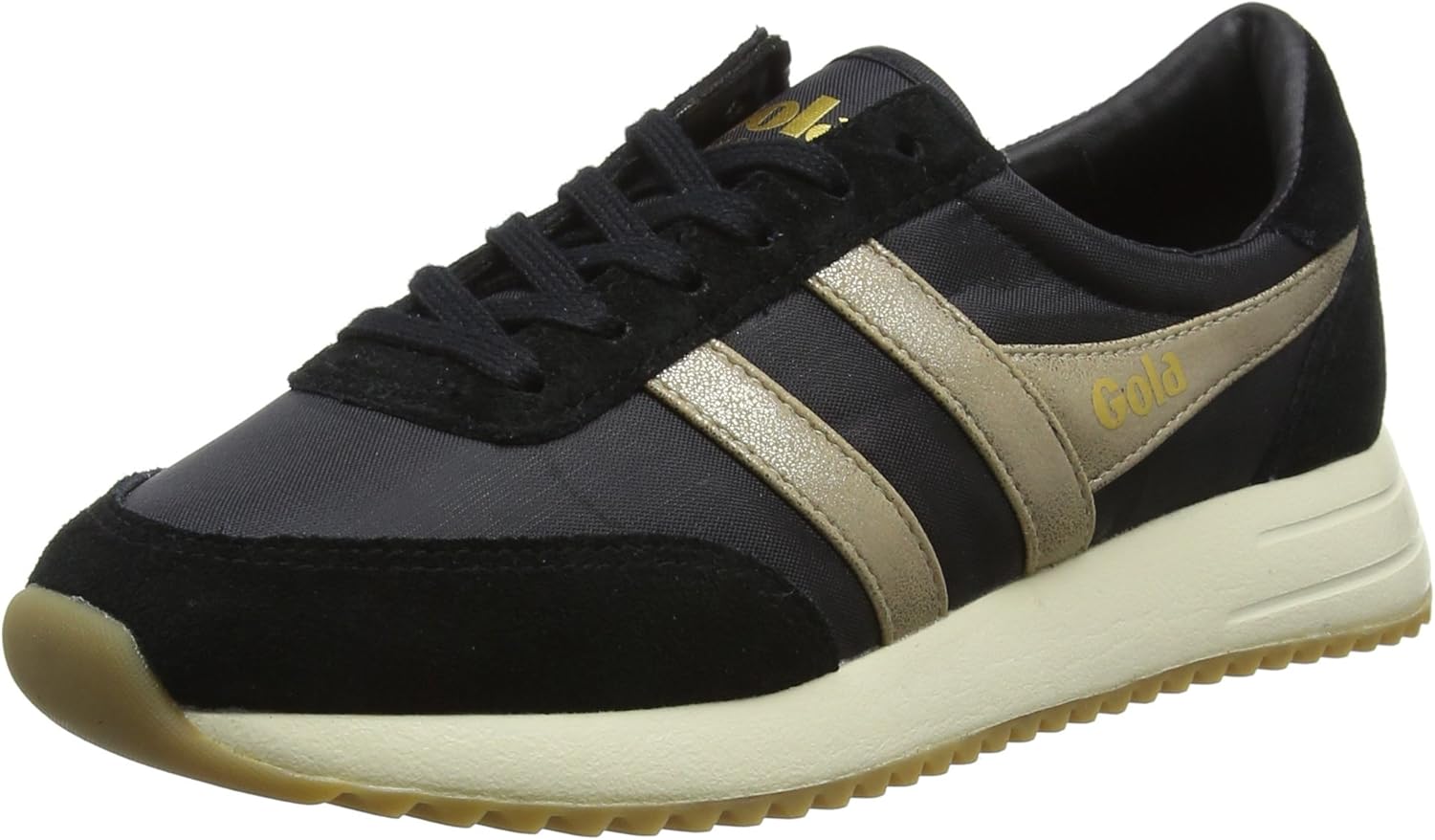 black gola trainers