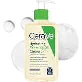 CeraVe Hydrating Foaming Oil Facial Cleanser with Hyaluronic Acid, 8oz | Squalane Face &amp; Body Wash with Double-Cleansing Efficacy Removes Makeup without Residue, For Dry To Very Dry Skin