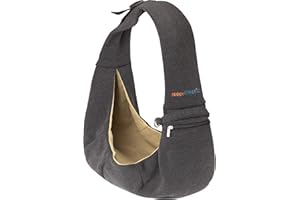 BUDDY TASTIC BuddyT Dog Sling Carrier - Dog Carriers for Small Dogs - Dog Carrier for Medium Dogs 2-10 lbs with Adjustable Strap, Pocket, Safety Belt - Dog Purse - Puppy Carrier for Small Dogs/Small Dog Carrier