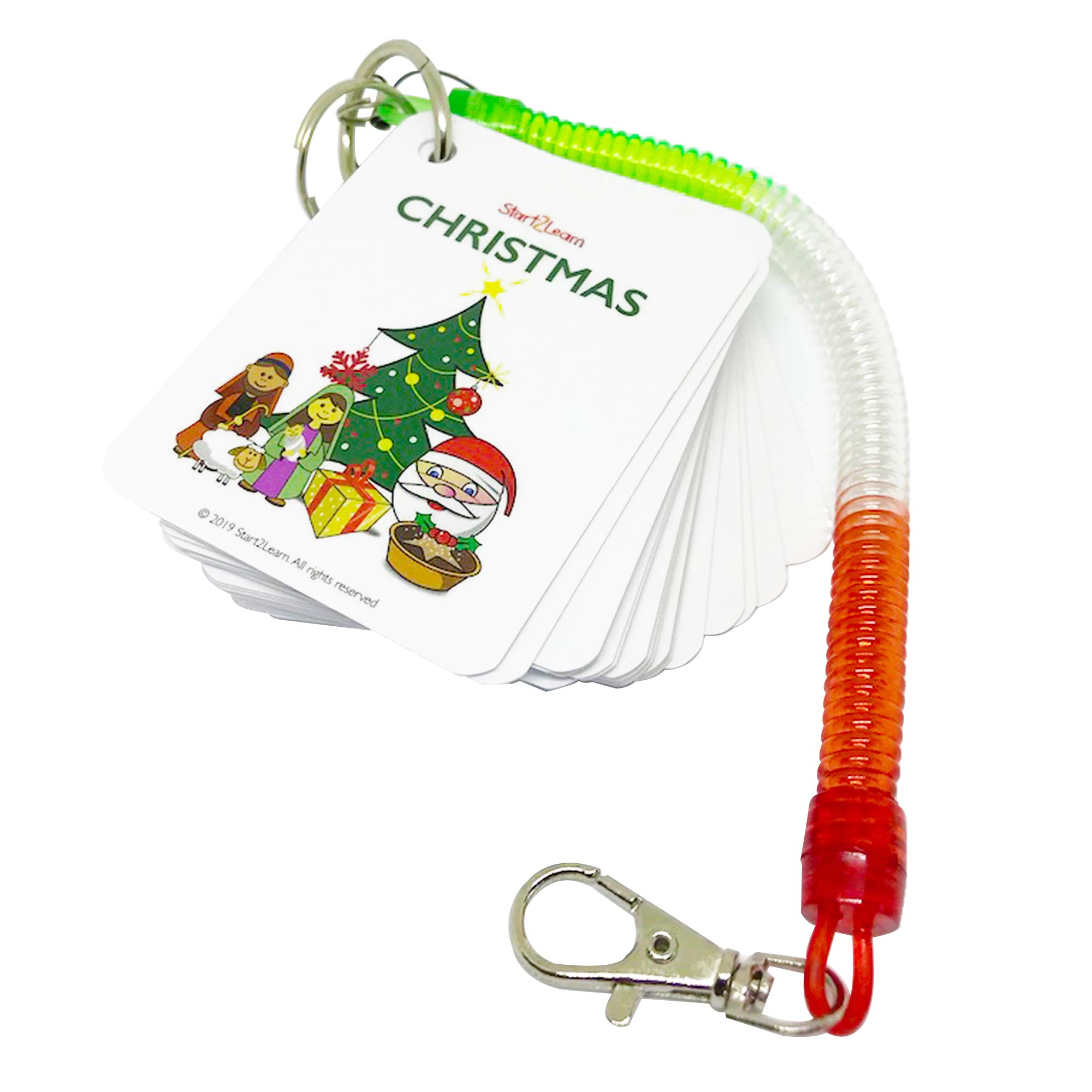 Start2learn - Christmas Keyring Picture Communication Resource (PCR)- Autism Visual Aid Resource