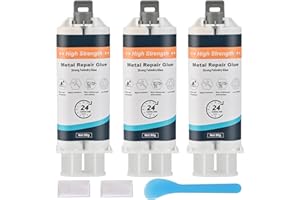 Faburo Metal Repair Glue(80g*3), AB Glue Casting Repair Glue for Metal, Waterproof Sealant Metal Glue, Professional Grade Metal to Metal Glue Heavy Duty for Metal, Plastics and Ceramics