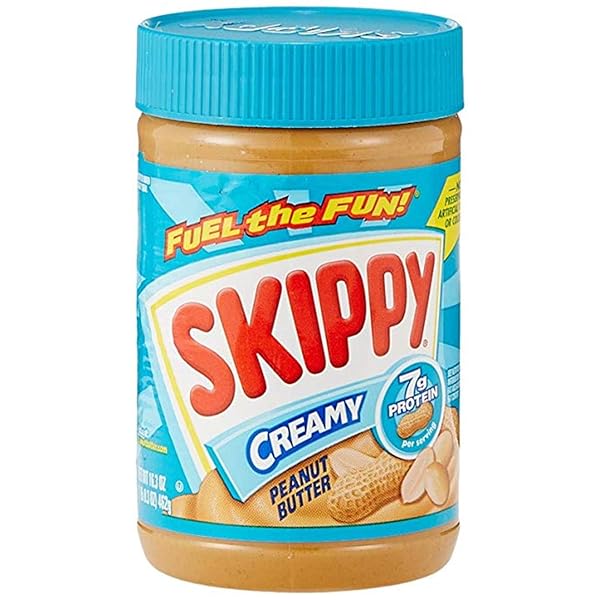 SKIPPY PEANUT BUTTER, CREAMY, 16.3 OZ