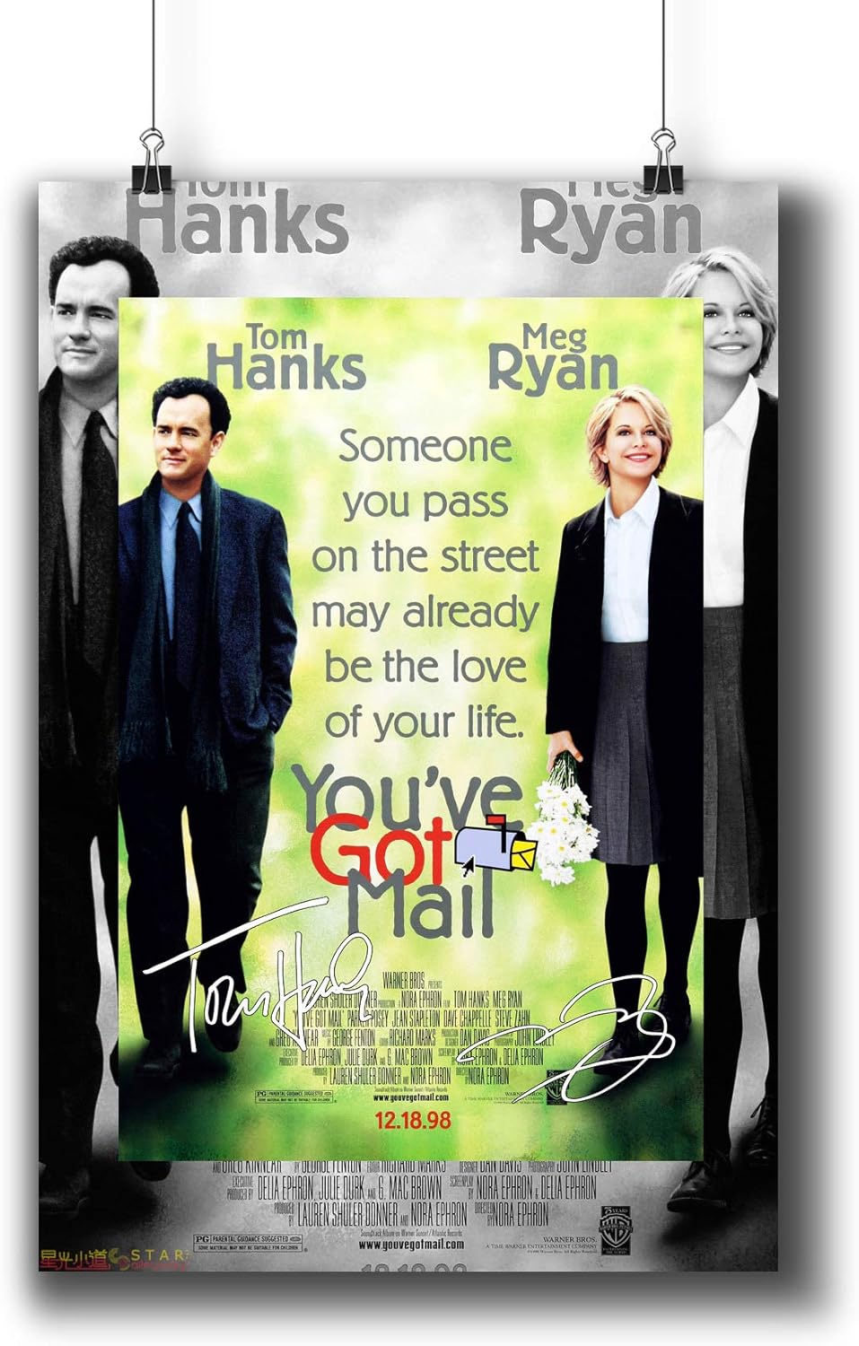 Pentagonwork You've Got Mail (1998) Movie Photo Poster Prints 966-001 Reprint Signed Casts,Wall Art Decor Gift (A4|8x12inch|21x29cm)