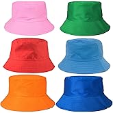 Unisex Bucket Hats Bulk, Solid Color Sun Hat Caps for Women Sumer Beach Outdoor Travel