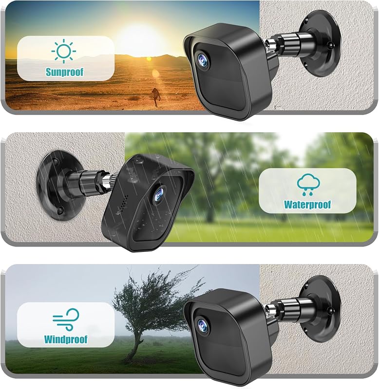 Blink - Soporte de pared para cámara exterior (negro, 1 unidad)