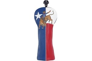 LZFAN Golf Club Covers 3 PCS Or 1PC, Golf Club Head Covers for Woods and Drivers Fairway Hybrid, Golf Head Covers Fit Most Golf Clubs Golf Headcovers Set Texas Punch