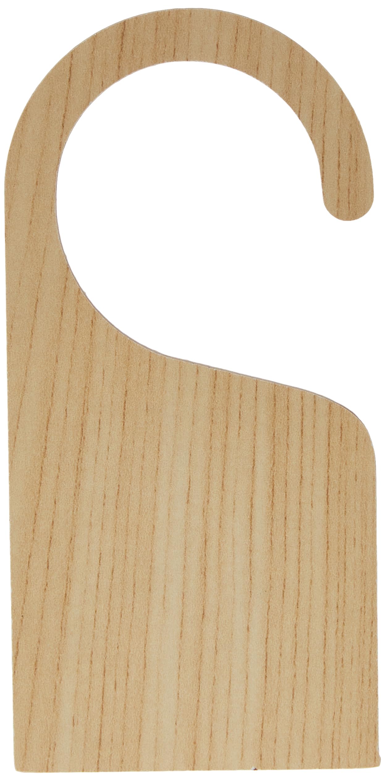 Derwent Laser Crafts Door C - Pack of 10 Wooden Door Hangers Unpainted Shapes Blank Craft Arts Decoupage