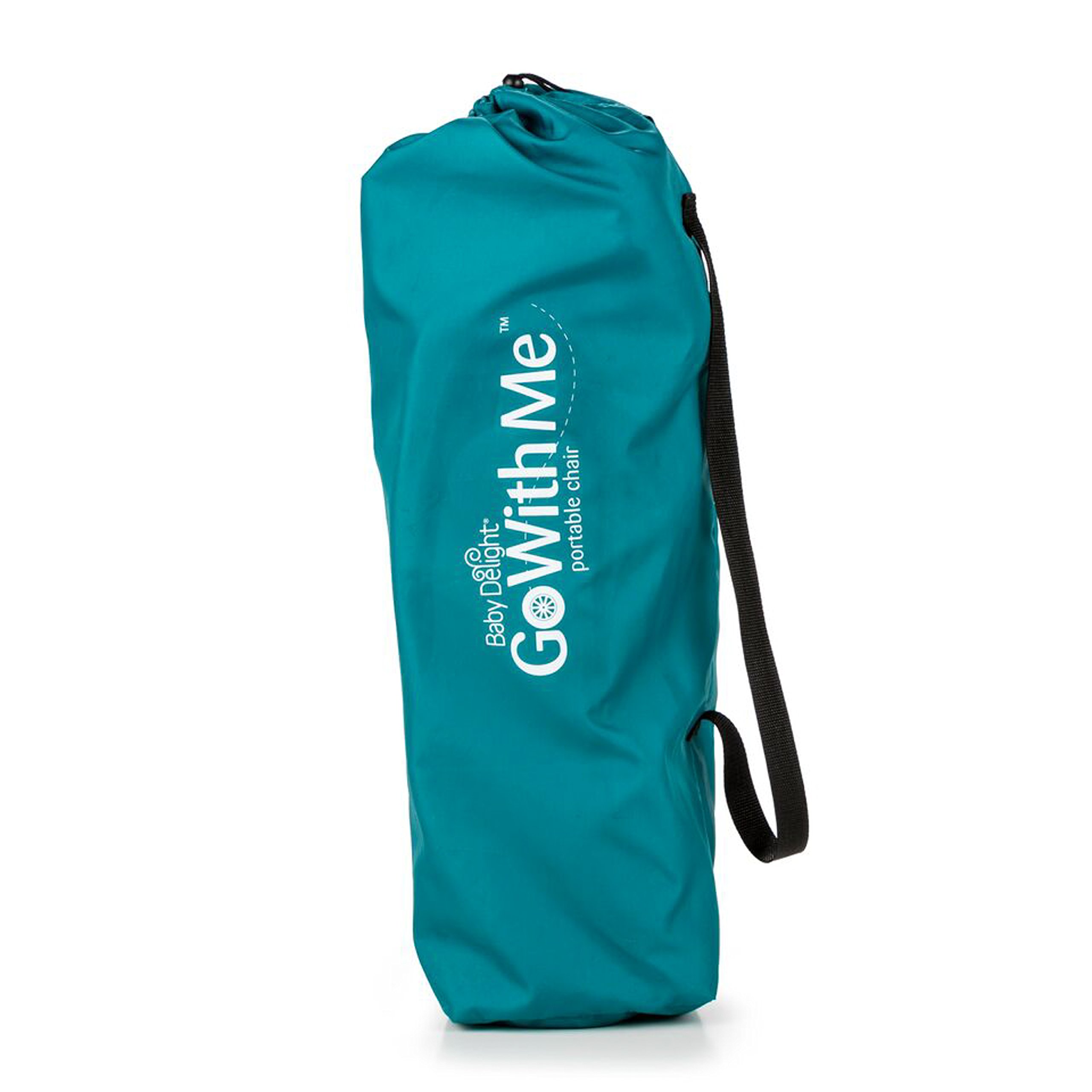 Baby Delight Go With Me Chair | Indoor/Outdoor Chair with Sun Canopy | Teal | Portable Chair converts to 3 child growth stages: Sitting, Standing and Big Kid | 3 Months to 75 lbs | Weather Resistant